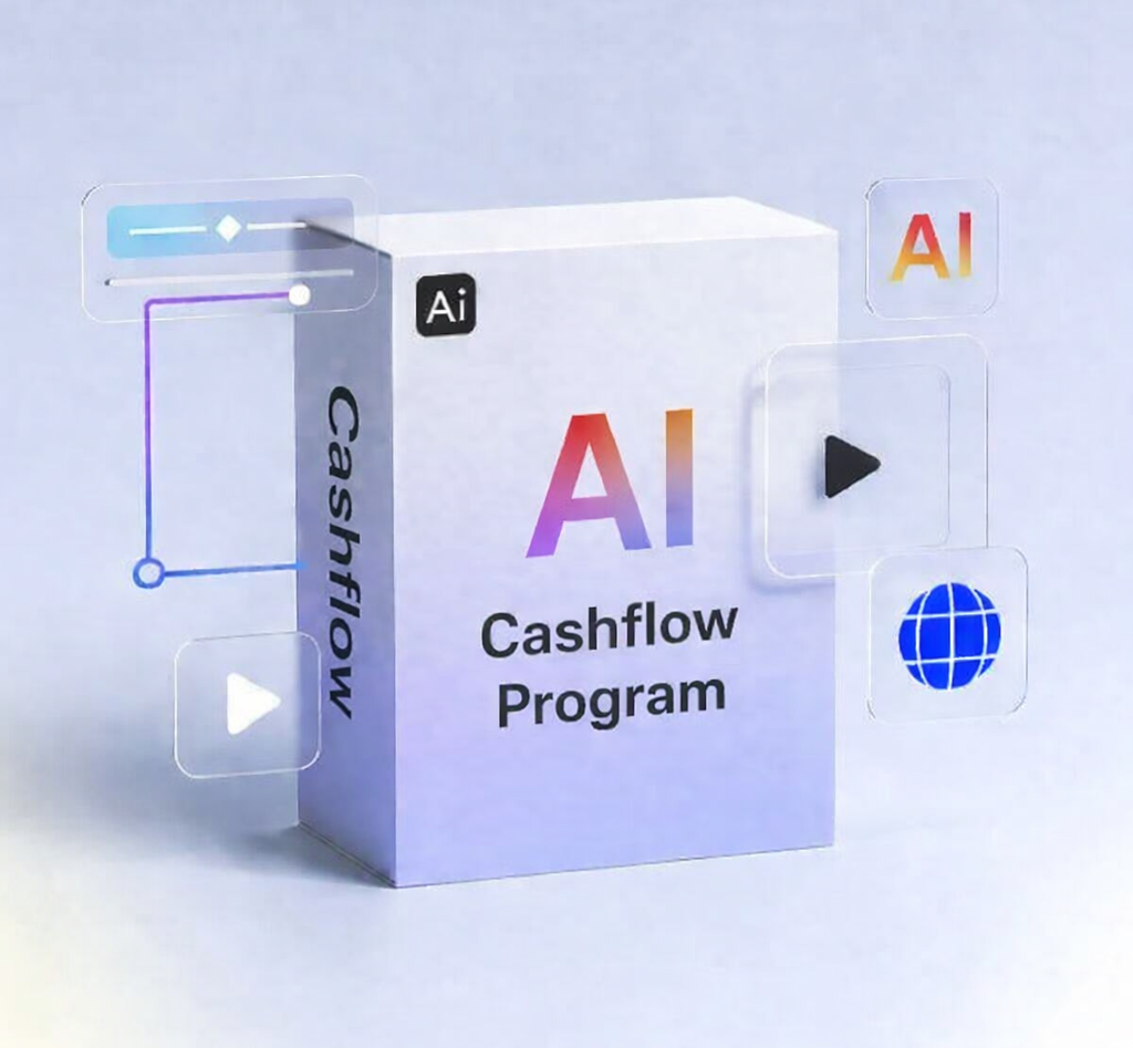AI Cashflow System Monitor showing growth chart